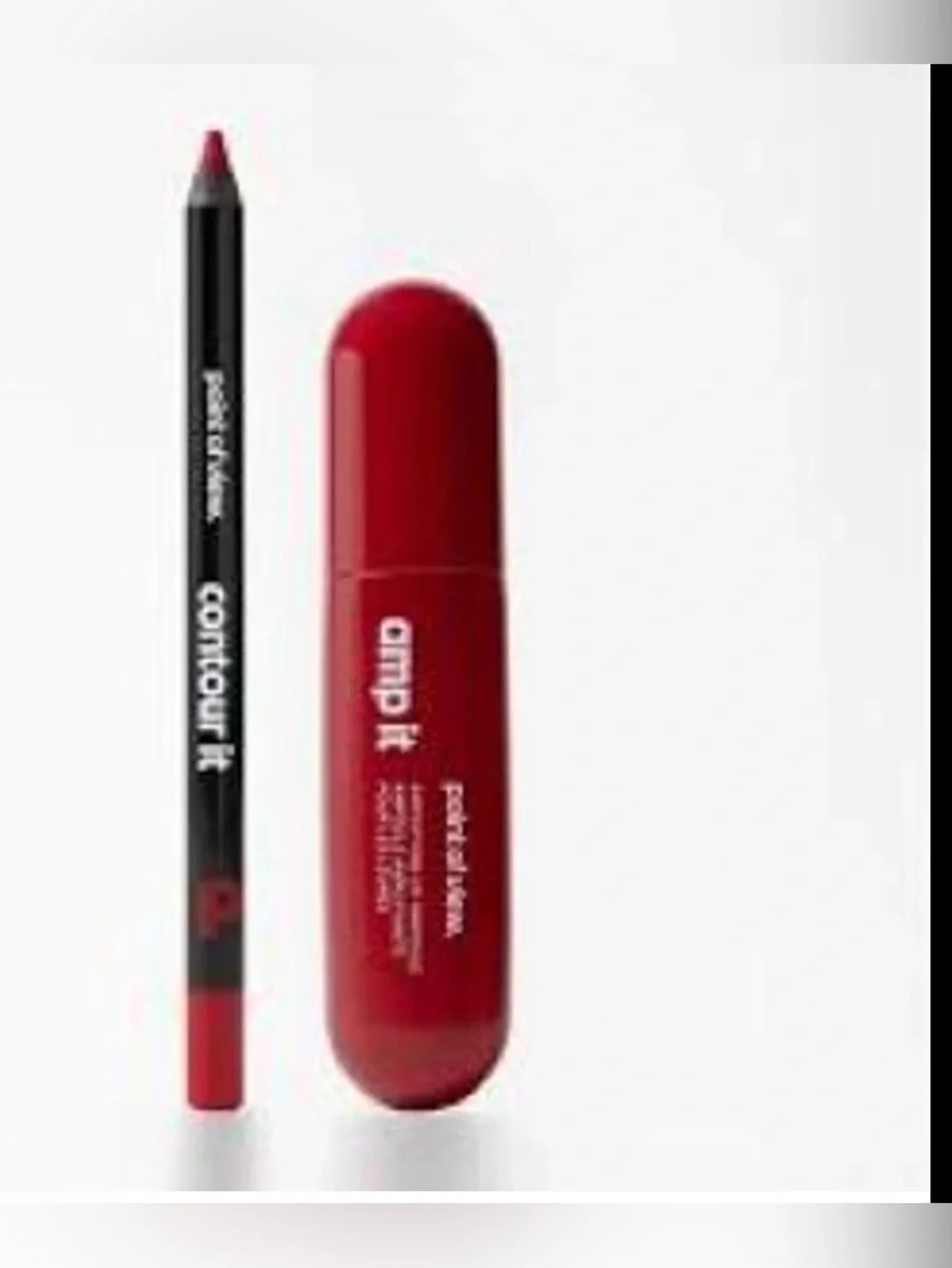 (K)it amp it Red Lip Liner Pencil 0.4 oz + Point of View Contour Pencil Set
